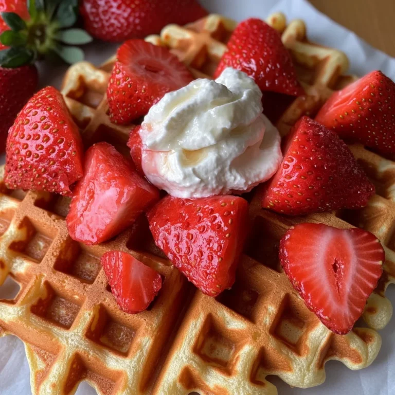 Strawberry Waffles Recipe