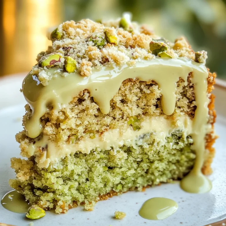 Vegan Pistachio Coffee Cake