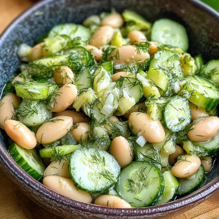 White Bean and Cucumber Dill Salad