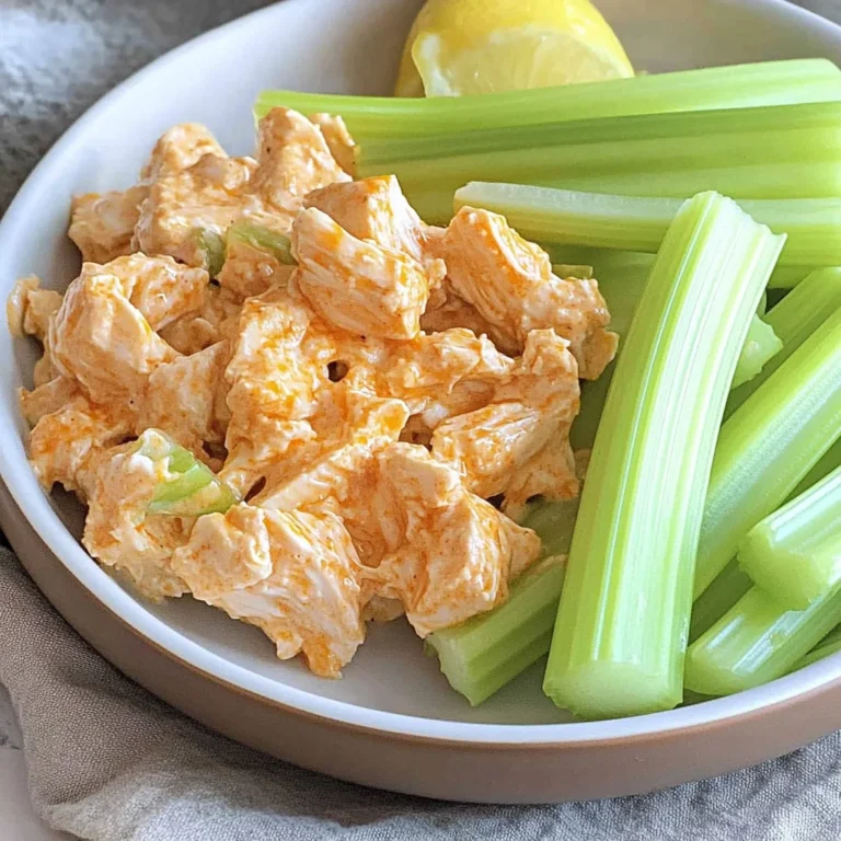 High Protein Buffalo Chicken Salad (Healthy, Easy)