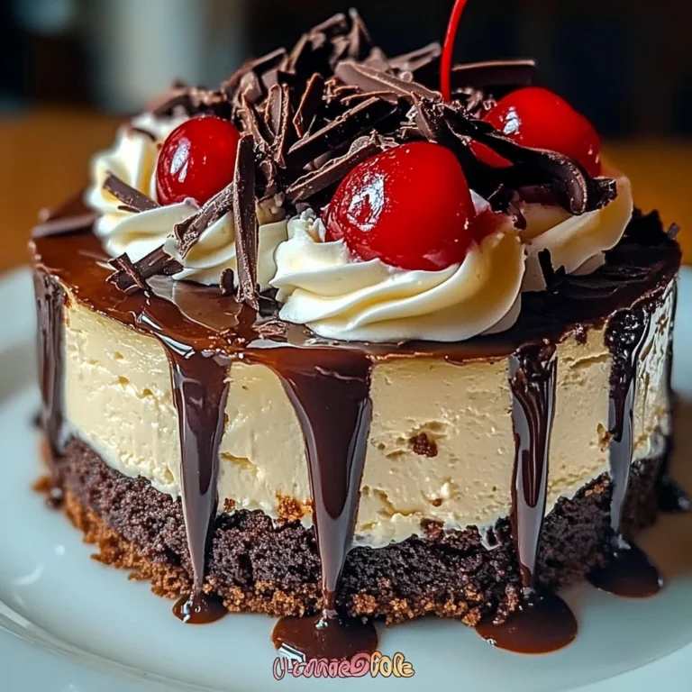 Hot Fudge Sundae Brownie Cheesecake