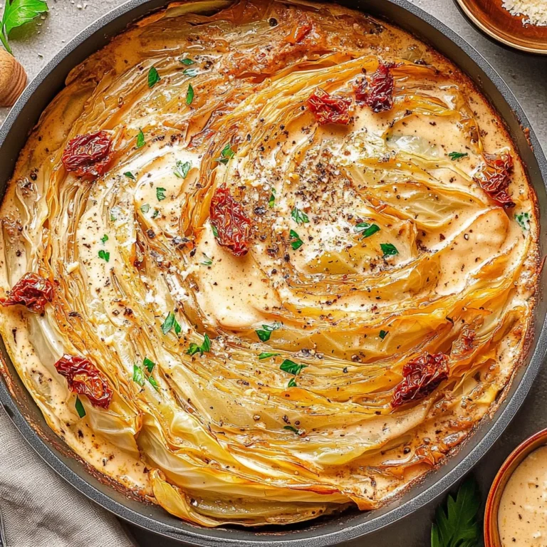 Marry Me Melting Cabbage with Creamy Tuscan Sauce
