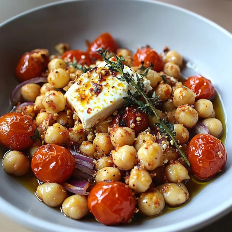 Baked Feta Chickpeas Recipe