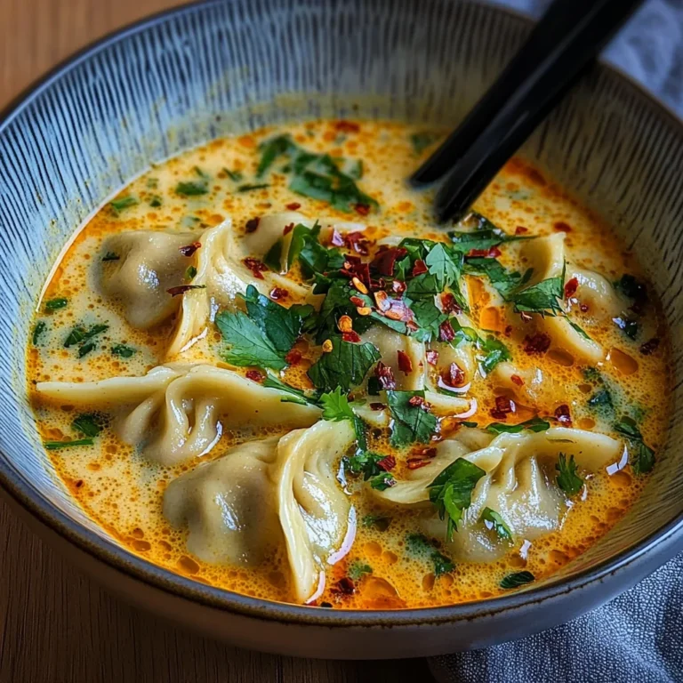 Coconut Curry Soup with Dumplings