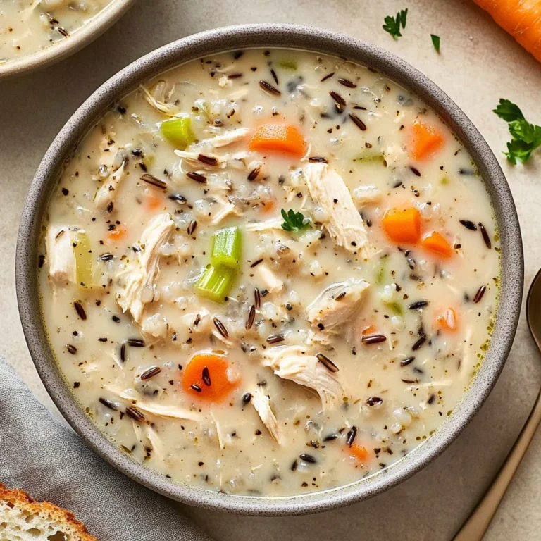Creamy Crockpot Chicken Wild Rice Soup
