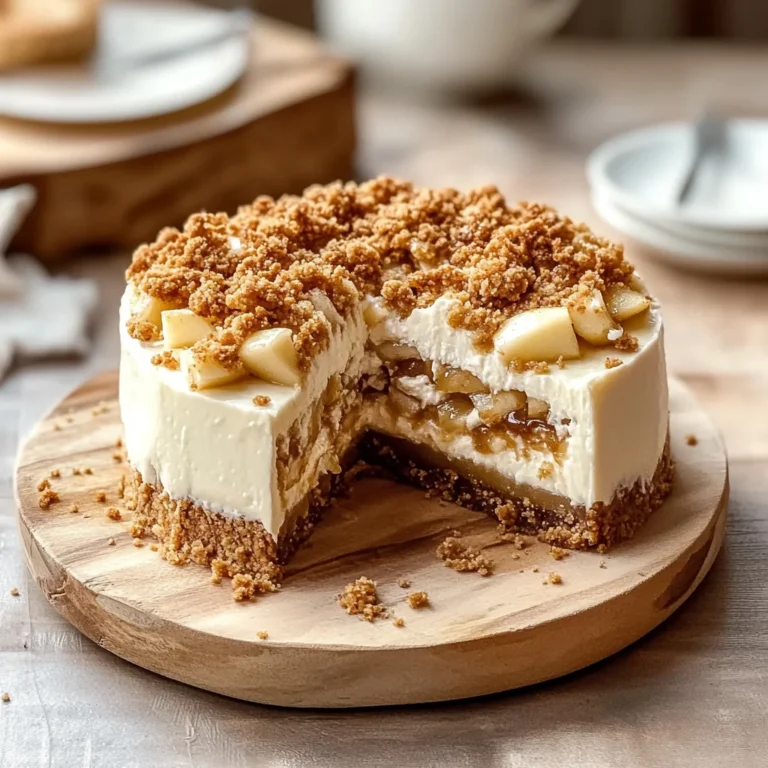 Delicious Apple Crumble Cheesecake for Cozy Fall Evenings