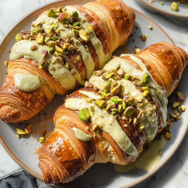Easy Pistachio Croissants