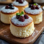 Fluffy Japanese Cotton Cheesecake Cupcakes