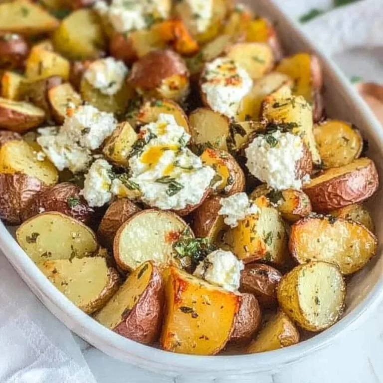 Greek Roasted Potatoes with Whipped Feta