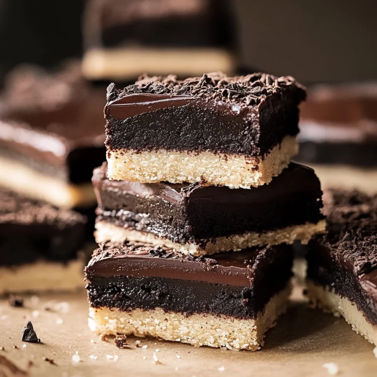 High Altitude Brownie Shortbread Bars with Ganache