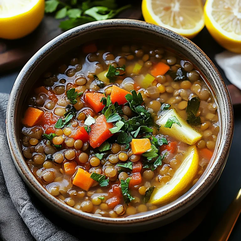 Mediterranean Lentil Soup