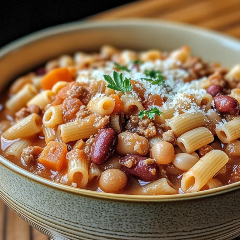 Pasta Fagioli Recipe: A Classic Italian Delight