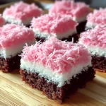 Pink Coconut Snowball Cake Bars