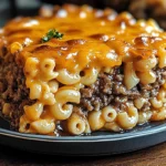 The BEST Mac and Cheese Meatloaf Casserole