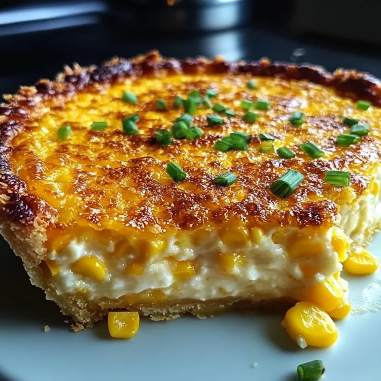 Cheddar Sweet Corn Pie