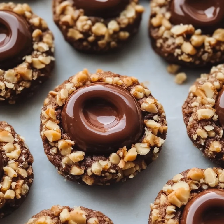 Chocolate Hazelnut Thumbprint Cookies Recipe
