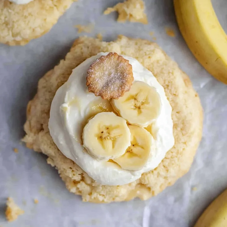Crumbl banana cream pie cookies
