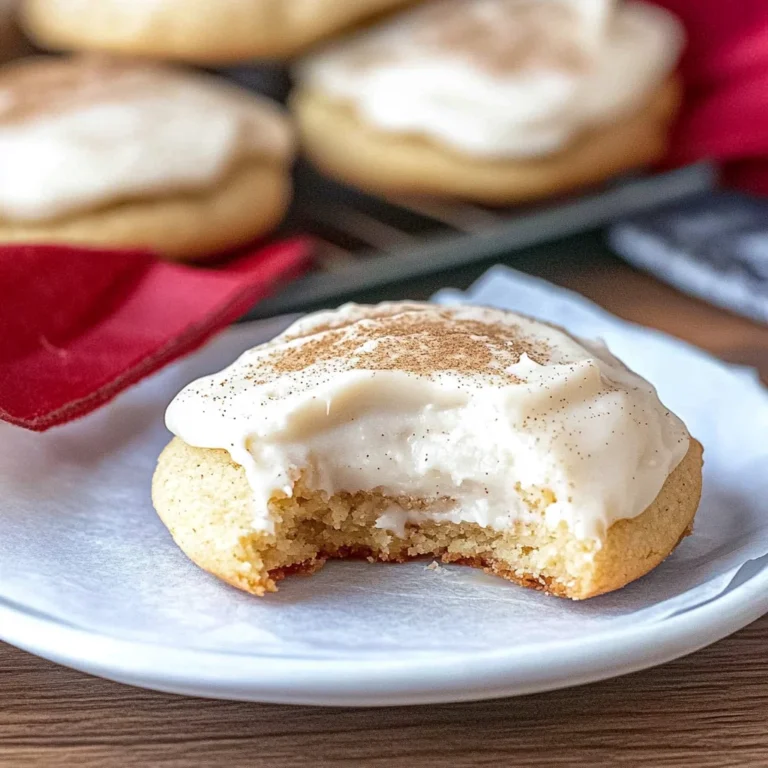 Eggnog Cookies with Eggnog Frosting