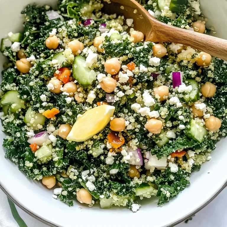 Kale Quinoa Salad - With Lemon Dressing