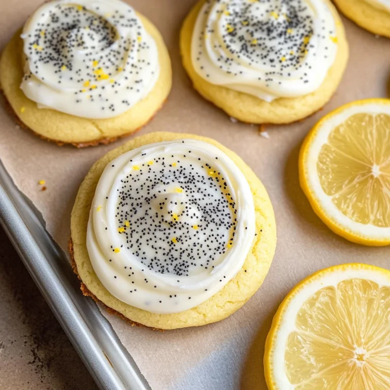 Lemon Poppy Seed Cheesecake Cookies