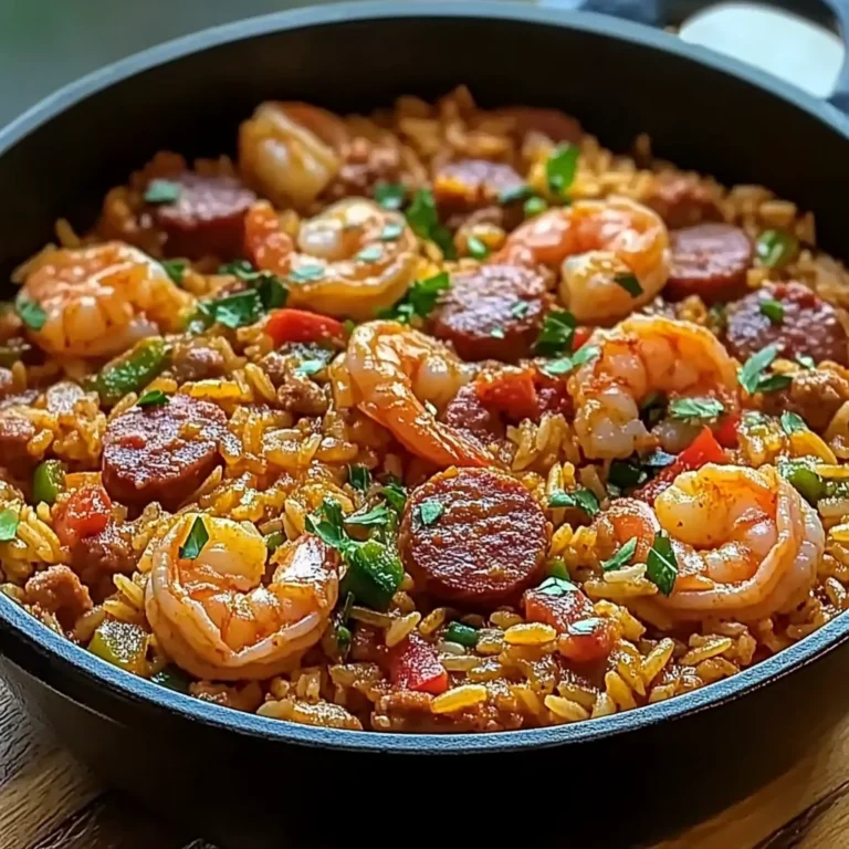 One Pot Shrimp and Sausage Jambalaya