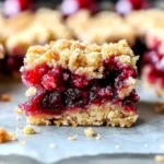 Quick Cherry Crumble Bars