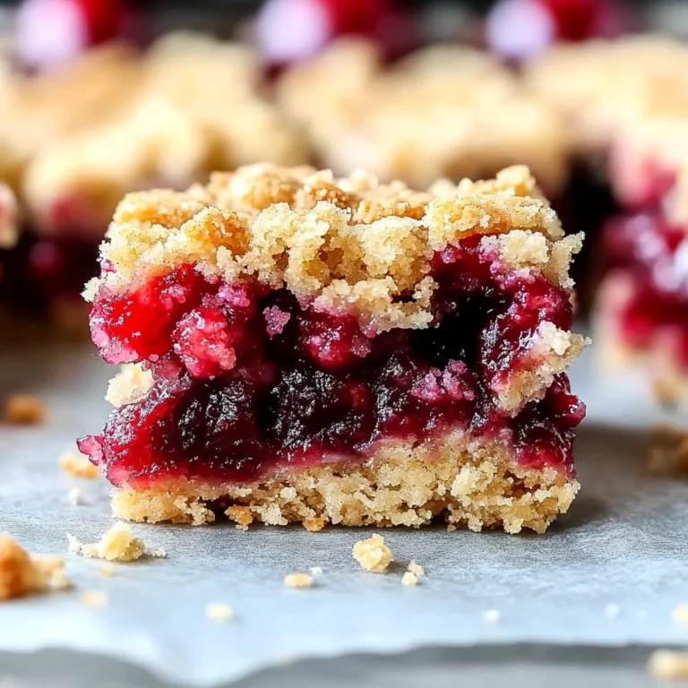 Quick Cherry Crumble Bars